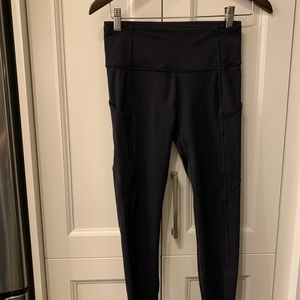 Lululemon Fast and Free Size 6 Black Leggings